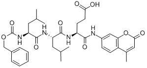 Z-LEU-LEU-GLU-AMC Structure