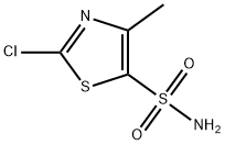 2-クロロ-4-メチルチアゾール-5-スルホンアミド 化学構造式