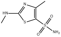 2-METHYLAMINO-4-METHYLTHIAZOLE-5-SULFONAMIDE Structure