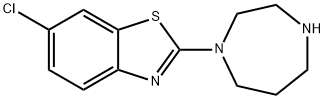 6-氯-2-(1,4-氮杂-1-基)-1,3-苯并噻唑, 348134-09-8, 结构式