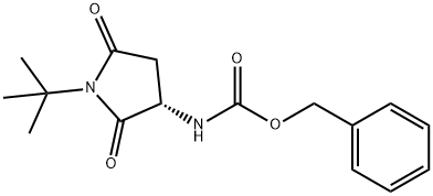 BENZYL (S)-1-TERT-BUTYL-2,5-DIOXOPYRROLIDIN-3-YLCARBAMATE,348165-28-6,结构式