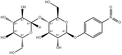 4-硝基苯基-BETA-纤二糖苷 结构式
