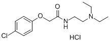 2-(4-chlorophenoxy)-N-[2-(diethylamino)ethyl]acetamide monohydrochloride,3482-74-4,结构式