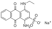 sodium 1-amino-4-(ethylamino)-9,10-dihydro-9,10-dioxoanthracene-2-sulphonate Structure