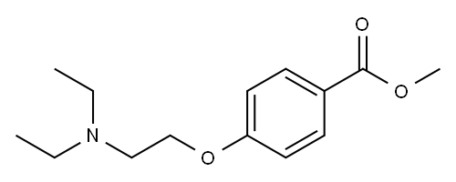 p-[2-(Diethylamino)ethoxy]benzoic acid methyl ester Structure
