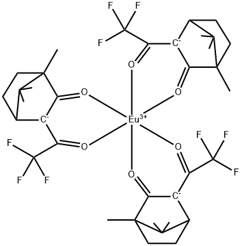 三3-(三氟甲基羟基亚甲基)-D-樟脑 铕, 34830-11-0, 结构式