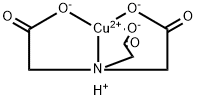 hydrogen [N,N-bis(carboxymethyl)glycinato(3-)-N,O,O',O'']cuprate(1-)  Struktur