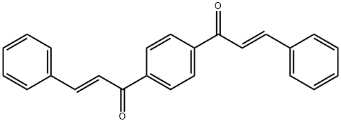 (E)-3-Phenyl-1-(4-[(E)-(3-phenyl-acryloyl)]-phenyl)-propenone Structure