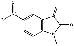 1-メチル-5-ニトロインドリン-2,3-ジオン 化学構造式