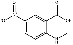 2-(METHYLAMINO)-5-NITROBENZOIC ACID Struktur