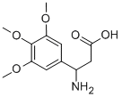 3-アミノ-3-(3,4,5-トリメトキシフェニル)プロパン酸 化学構造式