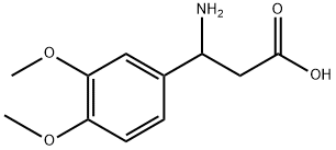 3-氨基-3-(3,4-二甲氧基苯基)丙酸, 34841-09-3, 结构式