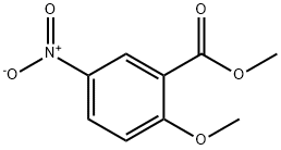 2-メトキシ-5-ニトロ安息香酸メチル 化学構造式