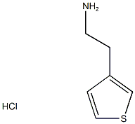 3-アミノエチルチオフェン塩酸塩 化学構造式
