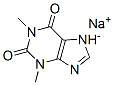 3,7-dihydro-1,3-dimethyl-1H-purine-2,6-dione, sodium salt  Struktur