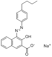 sodium 4-[(4-butylphenyl)azo]-3-hydroxy-2-naphthoate Structure