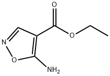 5-アミノ-4-エトキシカルボニルイソオキサゾール 化学構造式