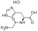 H-GLY-HIS-OH · HCL, 3486-76-8, 结构式