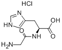 H-GLY-HIS-OH · HCL 化学構造式