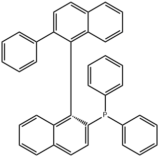 (R)-2-Diphenyphosphino-2'-phenyl-1,1'-binaphthyl Struktur