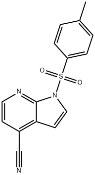 1H-Pyrrolo[2,3-b]pyridine-4-carbonitrile, 1-[(4-methylphenyl)sulfonyl]- Structure