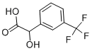α-ヒドロキシ-3-(トリフルオロメチル)ベンゼン酢酸 化学構造式