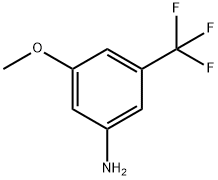 3-メトキシ-5-(トリフルオロメチル)アニリン 化学構造式