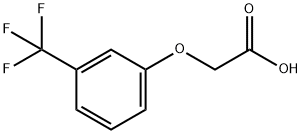 [3-(トリフルオロメチル)フェノキシ]酢酸 化学構造式