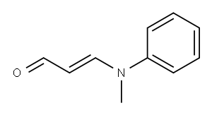 E-3-(methyl Phenyl Amino)-2-Propenal  Structure