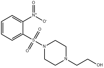 2-[4-(2-Nitrobenzenesulfonyl)piperazin-1-yl]ethanol Structure