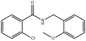 2-氯-N-(2-甲氧基苄基)苯甲酰胺, 349092-24-6, 结构式