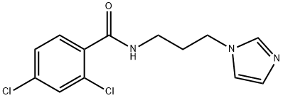 N-[3-(1-咪唑基)丙基]-2,4-二氯苯甲酰胺,349092-52-0,结构式