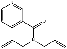 N,N-ジアリルニコチンアミド 化学構造式
