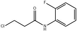 3-CHLORO-N-(2-FLUOROPHENYL)PROPANAMIDE Struktur