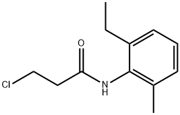 3-クロロ-N-(2-エチル-6-メチルフェニル)プロパンアミド 化学構造式