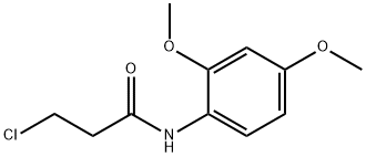3-クロロ-N-(2,4-ジメトキシフェニル)プロパンアミド 化学構造式