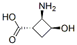 Cyclobutanecarboxylic acid, 2-amino-3-hydroxy-, (1S,2R,3S)- (9CI),349102-26-7,结构式