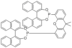 (11BS,11′BS)-4,4′-(9,9-二甲基-9H-氧杂蒽-4,5-二基)双-二萘并[2,1-D:1′,2′-F][1,3,2]二噁磷杂庚英, 349114-57-4, 结构式