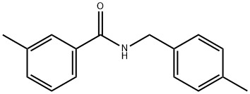 3-methyl-N-(4-methylbenzyl)benzamide 化学構造式
