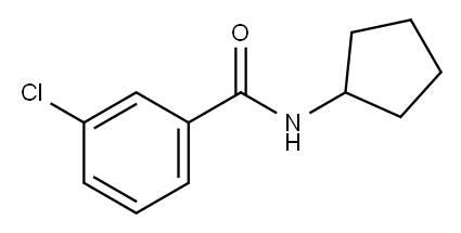 3-氯-N-环戊烷苯甲酰胺,349128-33-2,结构式
