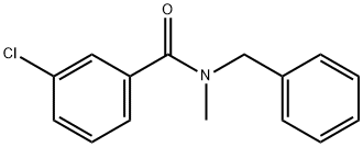 N-ベンジル-3-クロロ-N-メチルベンズアミド 化学構造式