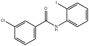 3-氯-N-(2-碘代苯基)苯甲酰胺,349128-35-4,结构式