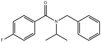 N-苄基-4-氟-N-异丙基苯甲酰胺,349129-57-3,结构式