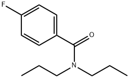 N,N-ジ-N-プロピル-4-フルオロベンズアミド 化学構造式