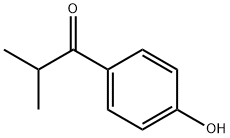 1-(4-ヒドロキシフェニル)-2-メチル-1-プロパノン 化学構造式