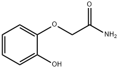 2-(2-ヒドロキシフェノキシ)アセトアミド 化学構造式