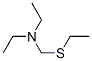 N-エチル-N-[(エチルチオ)メチル]エタンアミン 化学構造式