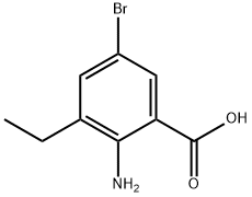 Benzoic acid, 2-amino-5-bromo-3-ethyl- Structure