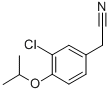 3-chloro-4-isopropoxyphenylacetonitrile Structure