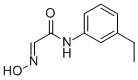 N-((3-ETHYLPHENYL)-2-HYDROXYIMINO)-ACETAMIDE 结构式
